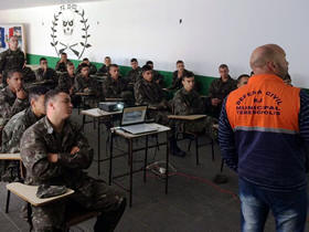 Tiro de Guerra participa de curso de Defesa Civil - Foto: divulgao