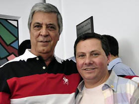 O Prefeito Mário Tricano e o Vice, Sandro Dias - Foto de arquivo