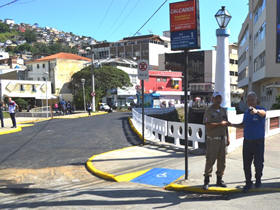 Trecho da Rua Manuel Madruga, em frente à Praça Olímpica, já está liberado - foto: Jorge Maravilha
