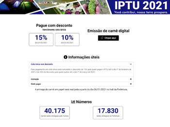 IPTU 2021 Teresópolis - Imagem: divulgação