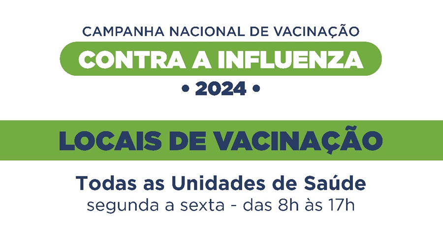 Campanha de vacinação contra a influenza 2024 em Teresópolis - Imagem: Divulgação