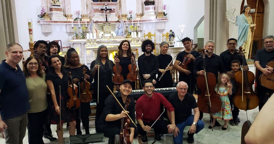 A Camerata Vivace, de Teresópolis, encantou o público na Igreja de Santa Teresa - Foto: PMT